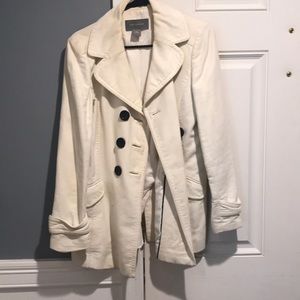 Ann Taylor white pea coat